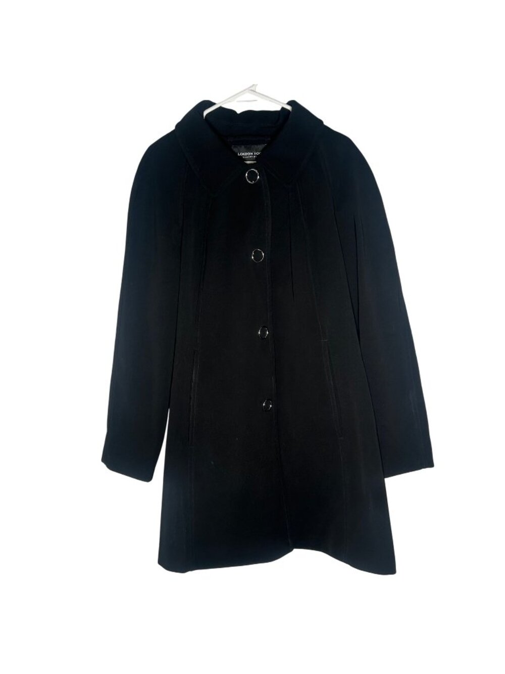 London Fog Collection Walker Peacoat Women's Size XL in Black - In EUC!